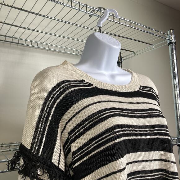 Weekend Max‎ Mara Black White Striped Crew Neck Sweater Est. Size L Old Money - Picture 10 of 14